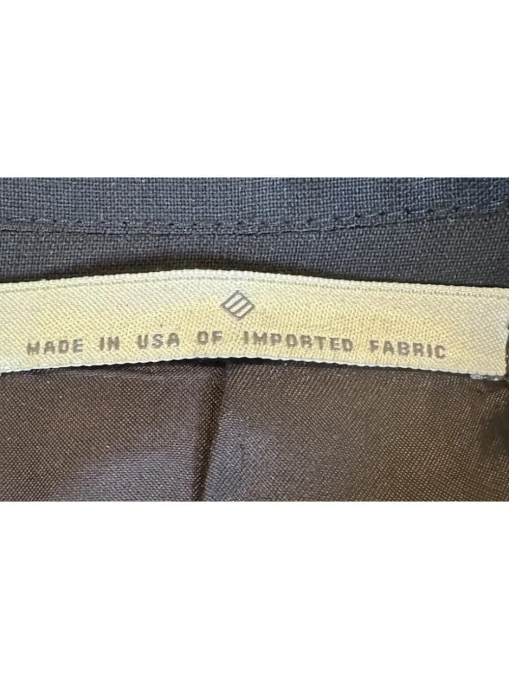 JOSEPH ABBOUD Mens Black WOOL 2 Piece Suit size 43L 36x32